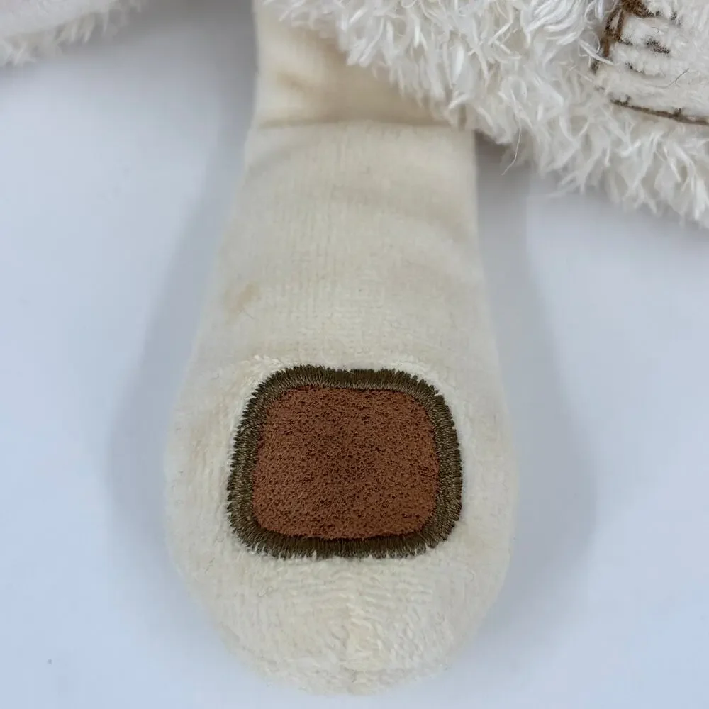 Eden Lucy Lily Lamb Cream Hug Pocket Plush Baby Toy Stuffed Animal 12 Inch